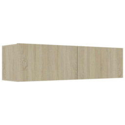 Berkfield Sturdy Tv Cabinet Sonoma Oak 120X30X30 Cm Engineered Wood - thumbnail 1