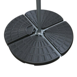 Sundaze Cream 3M Garden Banana Parasol Cantilever Umbrella Sun Shade Patio Hanging With Base Weights - thumbnail 8