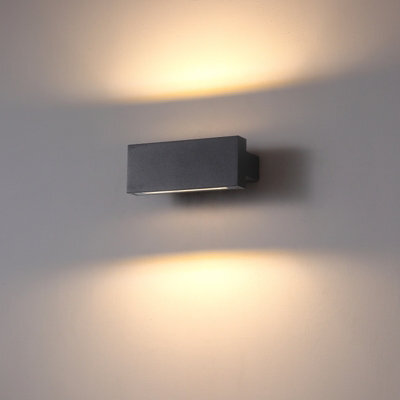 Ultra Beam Lighting Ultrabeam Black Up And Down Outdoor Led Wall Light 18 Watt Led 1800 Lumen - image 1