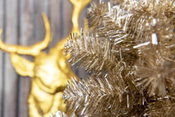 Shatchi 5Ft Champagne Gold Christmas Tree - thumbnail 4