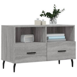 Berkfield Tv Cabinet Grey Sonoma 80X36X50 Cm Engineered Wood - thumbnail 3