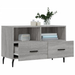 Berkfield Tv Cabinet Grey Sonoma 80X36X50 Cm Engineered Wood - thumbnail 4