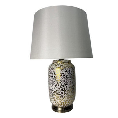 Minster 63 X 40 Cm Lamp And Shade - Ceramic - L33 X W40 X H63 Cm - image 1