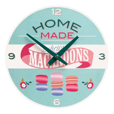 Orsina Wall Clock, Elegant Floral Design With Vintage-Inspired Face And Roman Numerals, Quartz Movement For - image 1