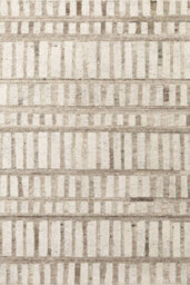 The Rugs Vikosa  Wool Rug Linara Handcrafted Cream Brown Abstract