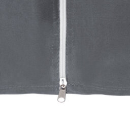 Beliani Hexagonal Garden Gazebo 350 X 350 Cm - Dark Grey Polyester Curtains, Black Powder-Coated Steel Frame, 270 Cm Height - thumbnail 7