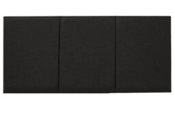 "Slumbre Alton Turin Linen 3Ft Single 20"" Headboard -  Charcoal"