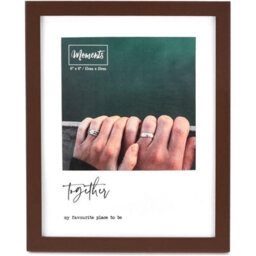 "Widdop Modern Wooden Brown Photo Frame 6X 6"" - Together"