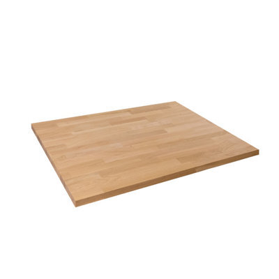 domli Solid Wood Oak Office Desk Top - 1200mm X 800mm X 40mm - Premium European Wooden Rectangular Tabletop Timber Worksurface - image 1