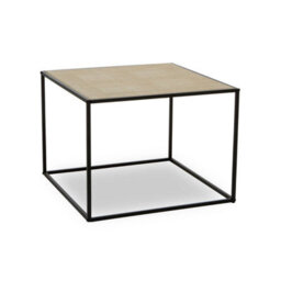 Orsina Natural Rattan Top Coffee Table, Black Metal Frame Coffee Table, Versatile Coffee Table For Home, Indoor - thumbnail 5