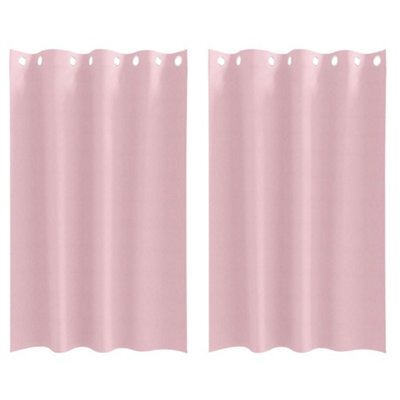Berkfield Modern Curtains With Curtains 2 Pcs Baby Pink 175 X 140 Cm Polyester