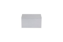 Red Hamper Wb068 Soft Wood Silver Painted Storage Box With Star Cut Out - thumbnail 3