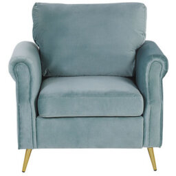 Beliani Armchair Vietas Velvet Mint Green - thumbnail 4