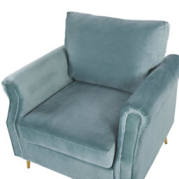 Beliani Armchair Vietas Velvet Mint Green - thumbnail 6