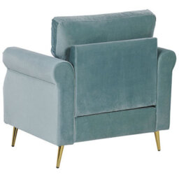 Beliani Armchair Vietas Velvet Mint Green - thumbnail 5