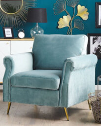 Beliani Armchair Vietas Velvet Mint Green - thumbnail 2