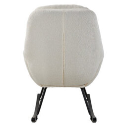 Darphe Teddy Fleece Upholstered Rocking Chair For Living Room - thumbnail 4