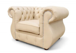 Chesterfield Original Club Chair Shelly Stone Leather In Kimberley Style - thumbnail 3
