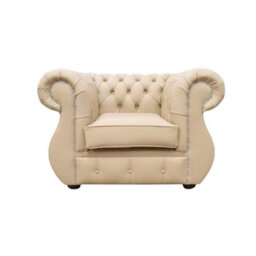 Chesterfield Original Club Chair Shelly Stone Leather In Kimberley Style - thumbnail 1