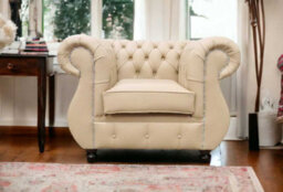 Chesterfield Original Club Chair Shelly Stone Leather In Kimberley Style - thumbnail 4