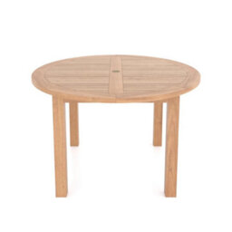 Eterna Eden Teak Garden Outdoor Dining Table & 4 Seat Chair Set - With Cream Cushions - thumbnail 6