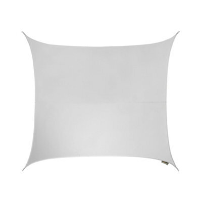 Kookaburra 5.4M Square Water Resistant Polar White Garden Patio Sun Shade Sail Canopy 96.5% Uv Block With Free Rope - image 1