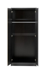 Seconique Malvern 2 Door Wardrobe In Black Finish Hanging Rail And Shelf - thumbnail 4