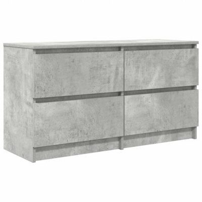 Berkfield Durable Tv Cabinet Concrete Grey 100X35X54 Cm Engineered Wood
