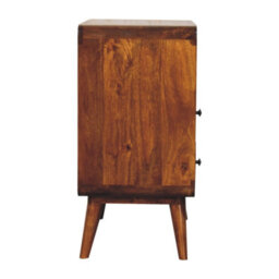 Wyld Haus Trento Curved 2-Drawer Mango Wood Console Table, Chestnut - thumbnail 9
