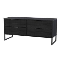 Ancona Matt Black Ash 4 Drawer Bed Box (H)515mm (W)1130mm (D)395mm - thumbnail 3