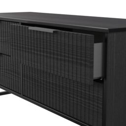 Ancona Matt Black Ash 4 Drawer Bed Box (H)515mm (W)1130mm (D)395mm - thumbnail 5