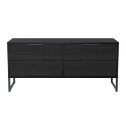 Ancona Matt Black Ash 4 Drawer Bed Box (H)515mm (W)1130mm (D)395mm - thumbnail 2
