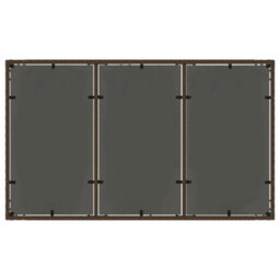 Berkfield Garden Table With Glass Top Brown 150X90X75 Cm Poly Rattan - thumbnail 7