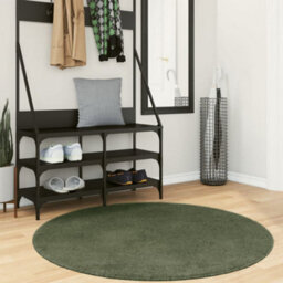 Berkfield Rug Huarte Short Pile Soft And Washable Forest Green Size  120 Cm - thumbnail 1
