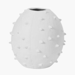 Pacific Lifestyle White Metal Decorative Vase With Bobbles - thumbnail 5