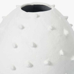 Pacific Lifestyle White Metal Decorative Vase With Bobbles - thumbnail 6