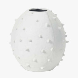 Pacific Lifestyle White Metal Decorative Vase With Bobbles - thumbnail 4