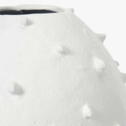 Pacific Lifestyle White Metal Decorative Vase With Bobbles - thumbnail 7