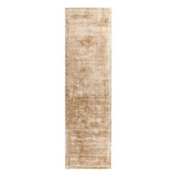 Beige Handmade , Luxurious , Modern , Plain Easy To Clean Viscose Rug For Living Room, Bedroom - 66 X 240 (Runner) - thumbnail 7