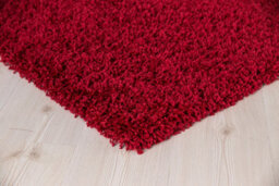 Smart Living Shaggy Soft Thick Area Rug, Living Room Carpet, Kitchen Floor, Bedroom Soft Rugs 60Cm X 110Cm - Red - thumbnail 2