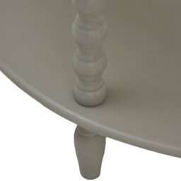 Wyld Haus Thuy Grey Half-Moon 3-Tier Wooden Console Table Scandinavian Style - thumbnail 4