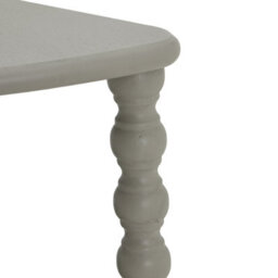 Wyld Haus Thuy Grey Half-Moon 3-Tier Wooden Console Table Scandinavian Style - thumbnail 6