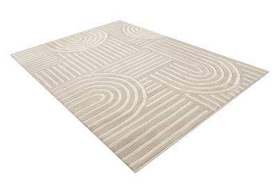 RugsX Carpet Balance 1918 Taupe - Geometric, Structural, Glamour 240X330 Cm - image 1