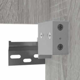 Berkfield Bathroom Cabinet With Mirror Grey Sonoma 41X38.5X48 Cm Engineered Wood - thumbnail 9