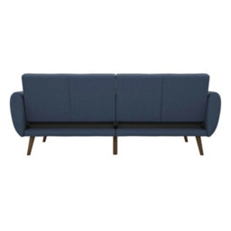 Novogratz Dorel Home Brittany Sofa Bed In Linen Look Navy Blue - thumbnail 4
