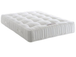 Divan Base Direct Dura Beds Balmoral Damask 1000 Pocket Sprung Divan Bed Set 4Ft6 Double 2 Drawers Side- Wool Clay - thumbnail 3