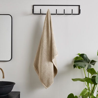 Catherine Lansfield Quick Dry Cotton 90X140 Cm Bath Sheet Natural - image 1