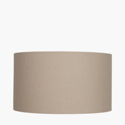 Pacific Lifestyle 40Cm Taupe Table Lampshade Drum Cream Floor Lamp Shade