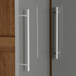 Seconique Seville 3 Door 2 Drawer Wardrobe In Oak And Grey Sheen Finish - thumbnail 4