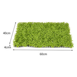 Living And Home Artificial Ivy Plant Hedge Green Grass Wall Panel Backdrop Decor 60Cm (W) X 40Cm (D) - thumbnail 5